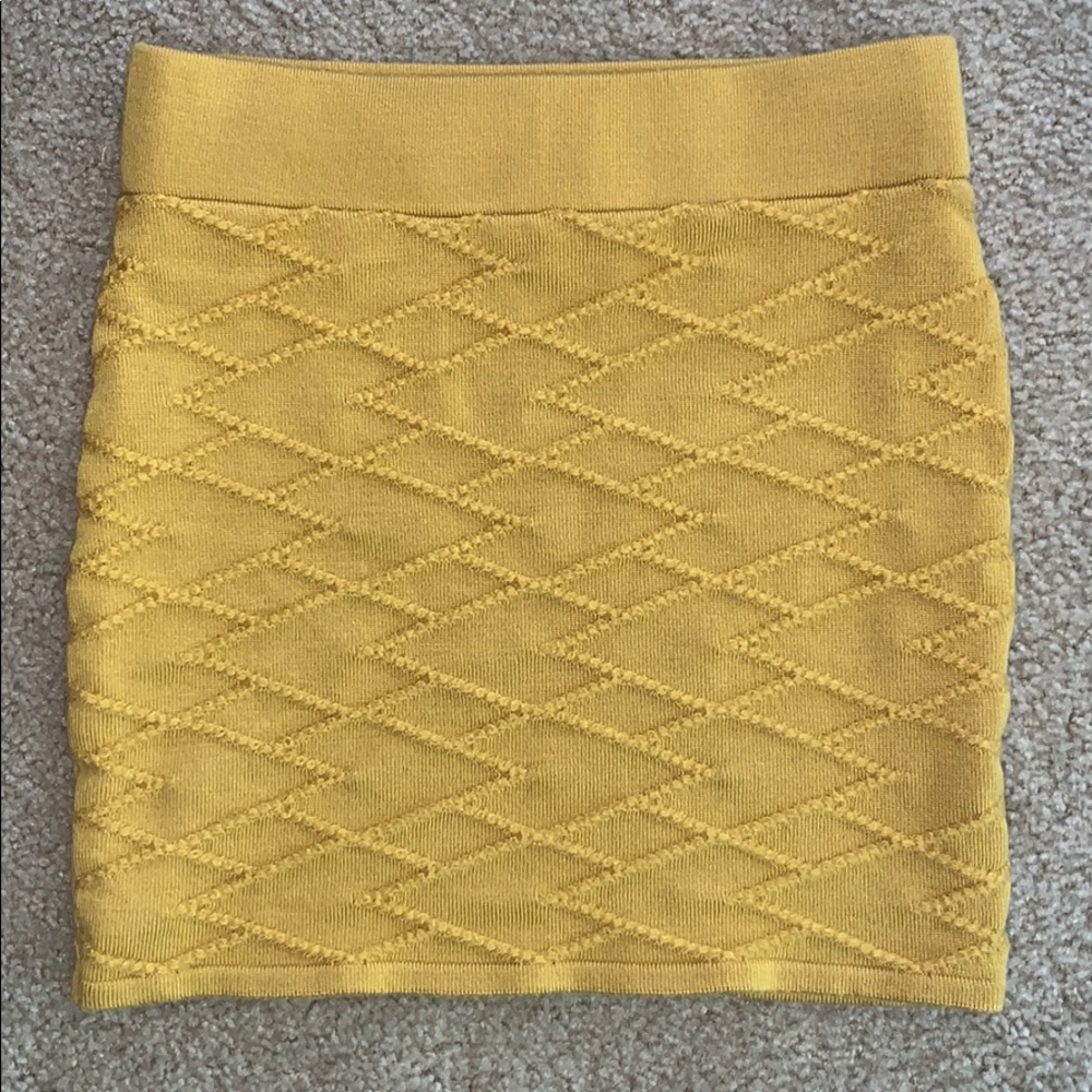 Mustard Mini Skirt